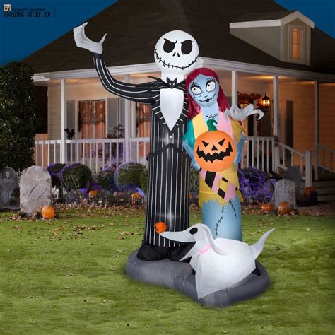 sally inflatable halloween|nightmare before christmas lawn decorations.